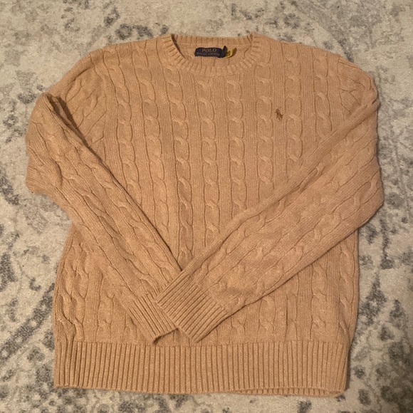 Tan Polo Ralph Lauren Knit Sweater - Picture 1 of 2